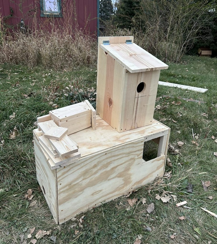 Bird nesting boxes